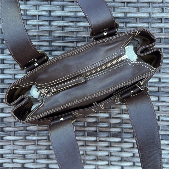 𝅺COACH Soho Brown Leather Satchel with Contrast Stitching - Picture 9 of 16